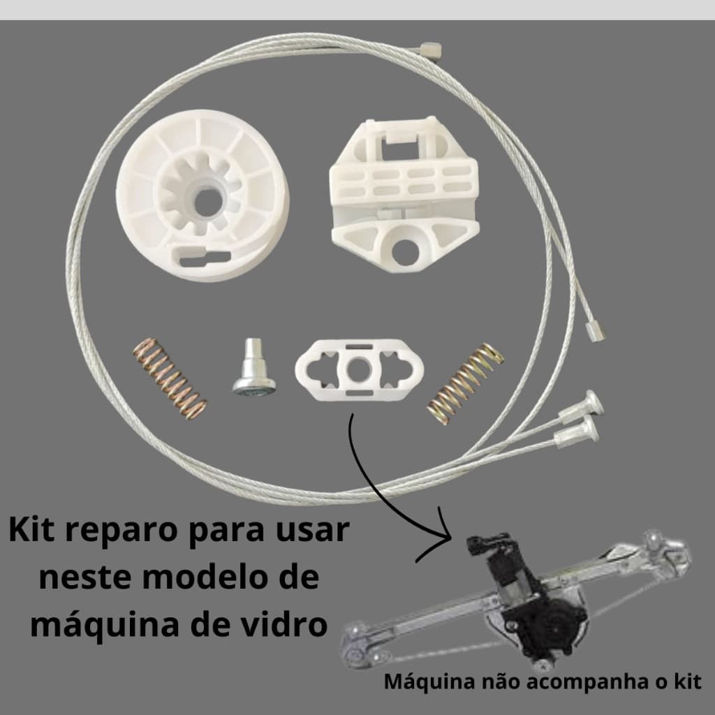 Kit reparo Maquina vidro Elétrica Traseira Esquerda ou direita Astra 1999 até 2011