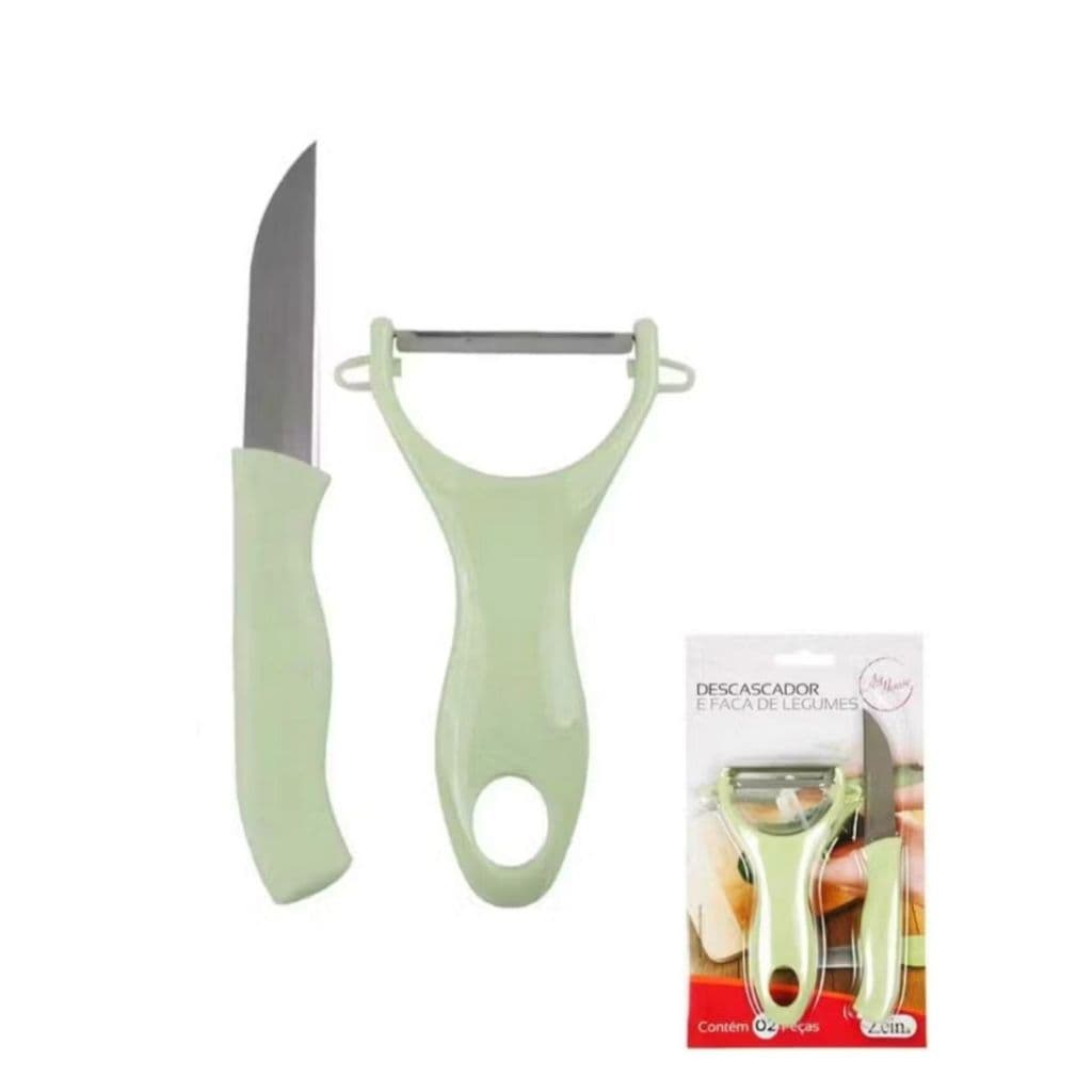 kit Descascador E Faca De Legumes