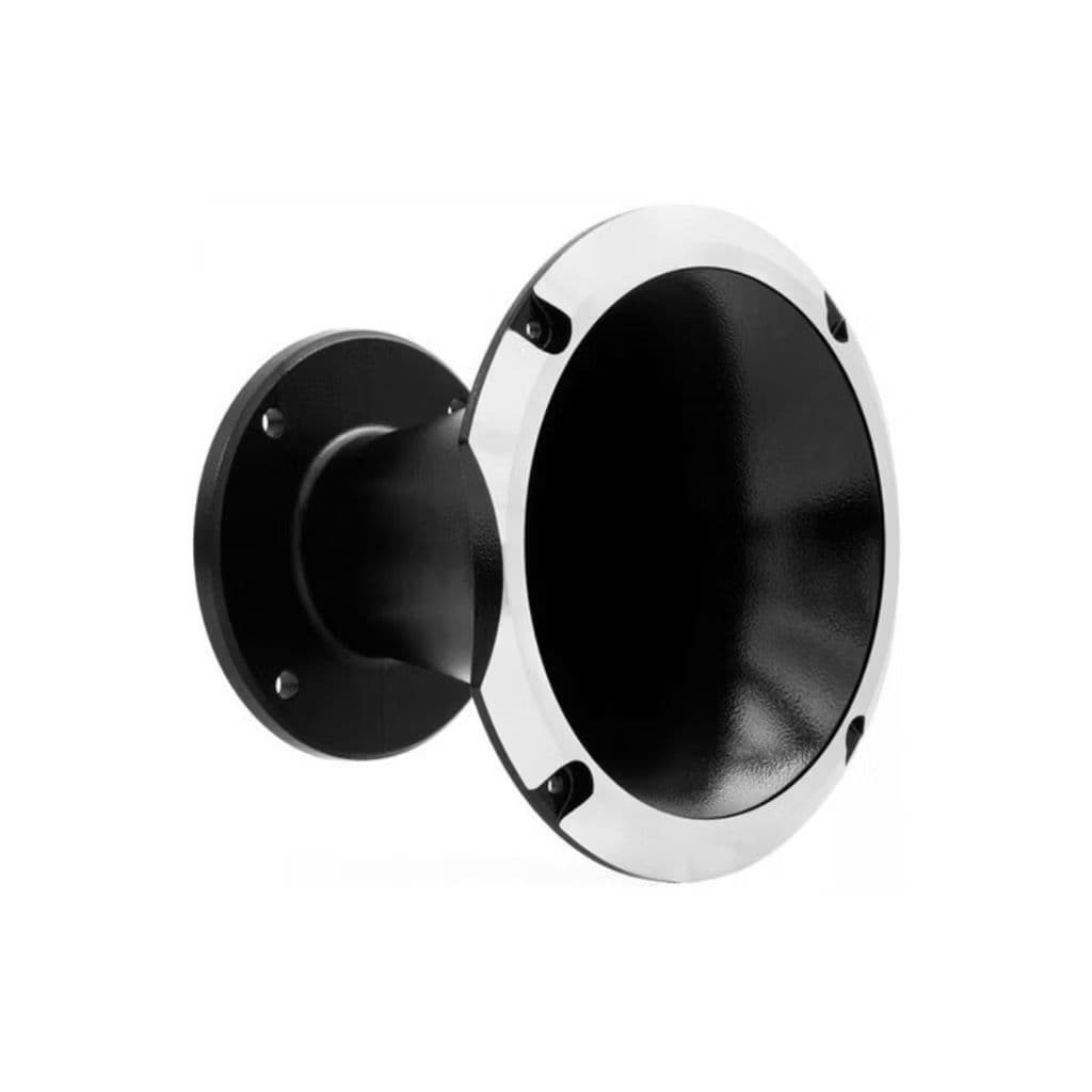 Corneta Aluminio 1450 Cone Curto Boca Com Flange Bocal Som Preta