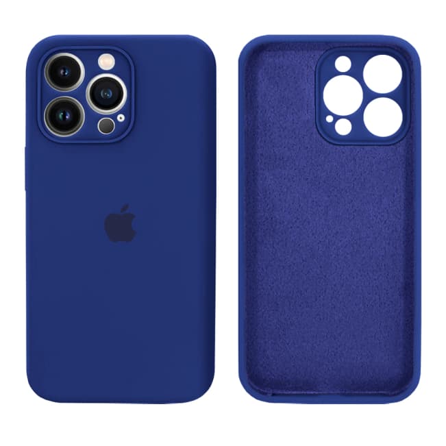 Capa Celular Compatível Iphone 14 Pró Max Silicone + Película Vidro 3D Frontal Fechada