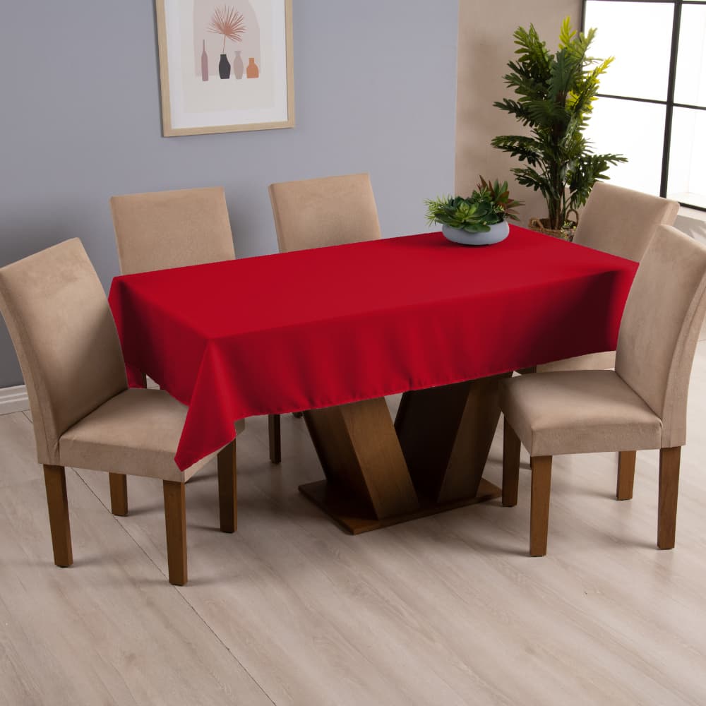 Toalha de Mesa Jantar Oxford Clássica 8 Lugares Festa Jantar Natal Ano Novo Decoração Mesa Posta