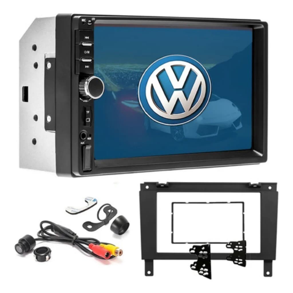 Kit Multimídia Mp5 Gol G3 Parati Saveiro Moldura + Câmera Ré
