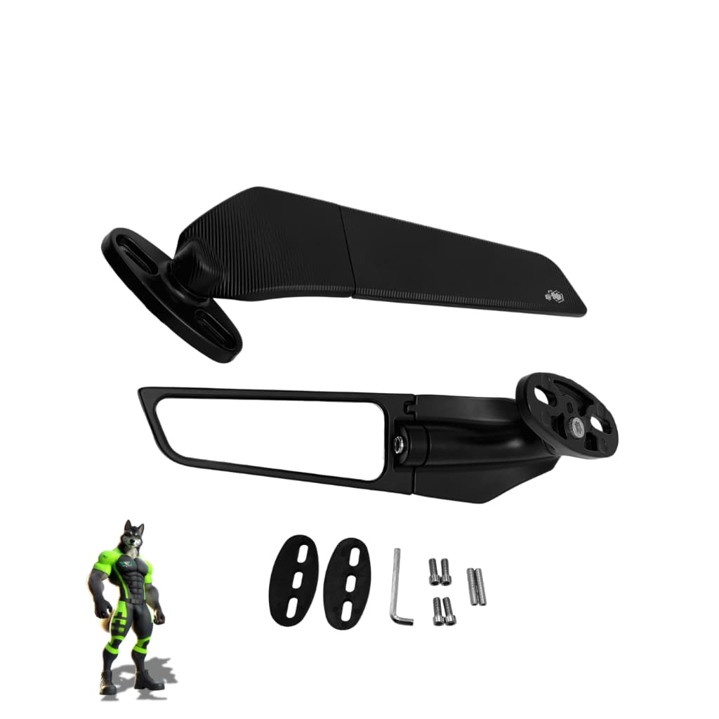RETROVISOR ASA DE VENTO AIRFOIL PARA MOTOS CARENADAS TODAS Ajustável