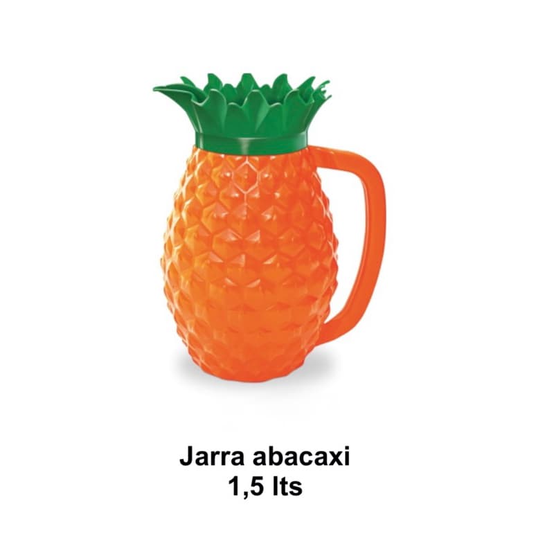 Jarra 1,5 litros com Saleiro + Paliteiro kit no formato Abacaxi