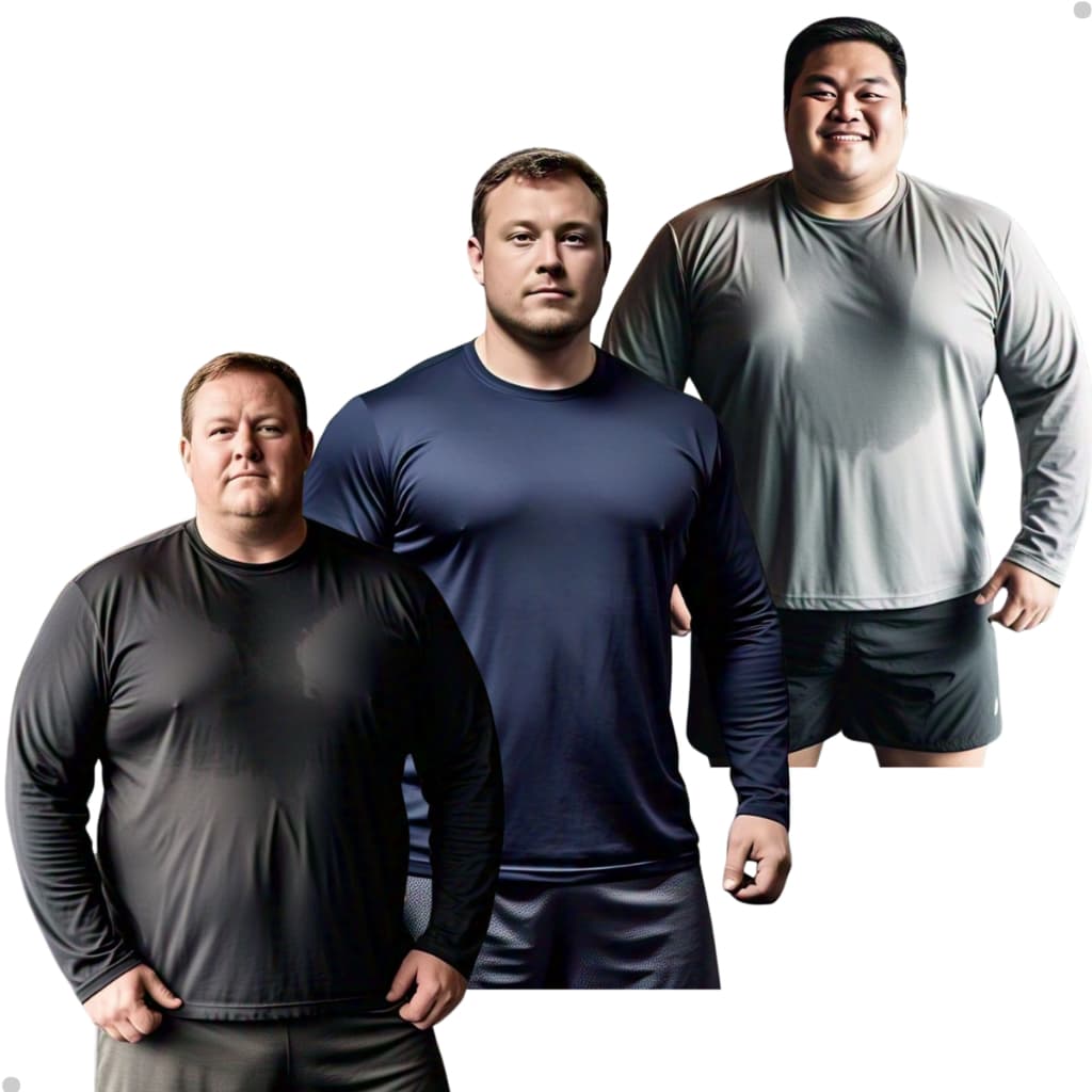 Kit 3 Camisa Térmica Plus Size Proteção Uv 50+ Segunda Pele Camiseta Blusa Malha Fria Academia Manga