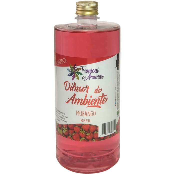 Refil Difusor de Ambiente Aromático Morango 1L Tropical Aromas