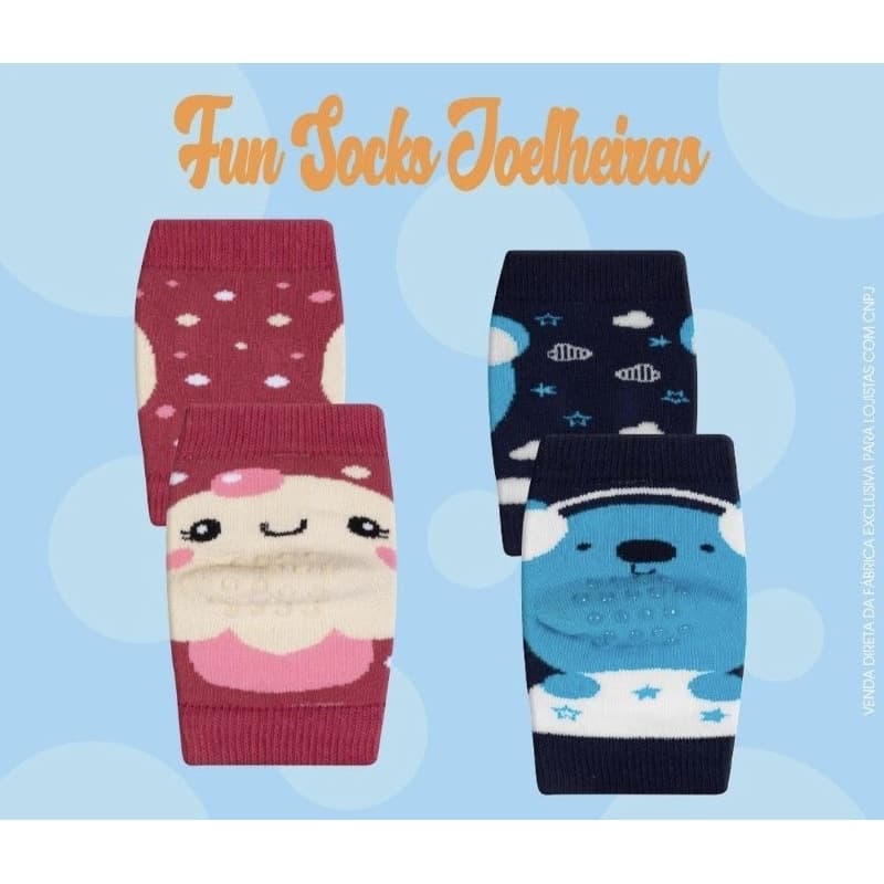 joelheira infantil bebê  infantil bebê Winston coleção Fun Socks