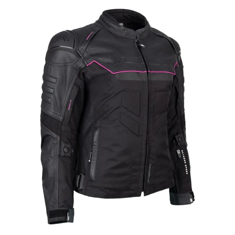 Jaqueta Couro Texx Moto Feminina Falcon V2 Lady Resistent Àgua