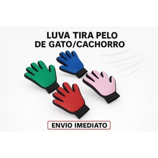 Luva Tira Pelo para Gato e Cachorro