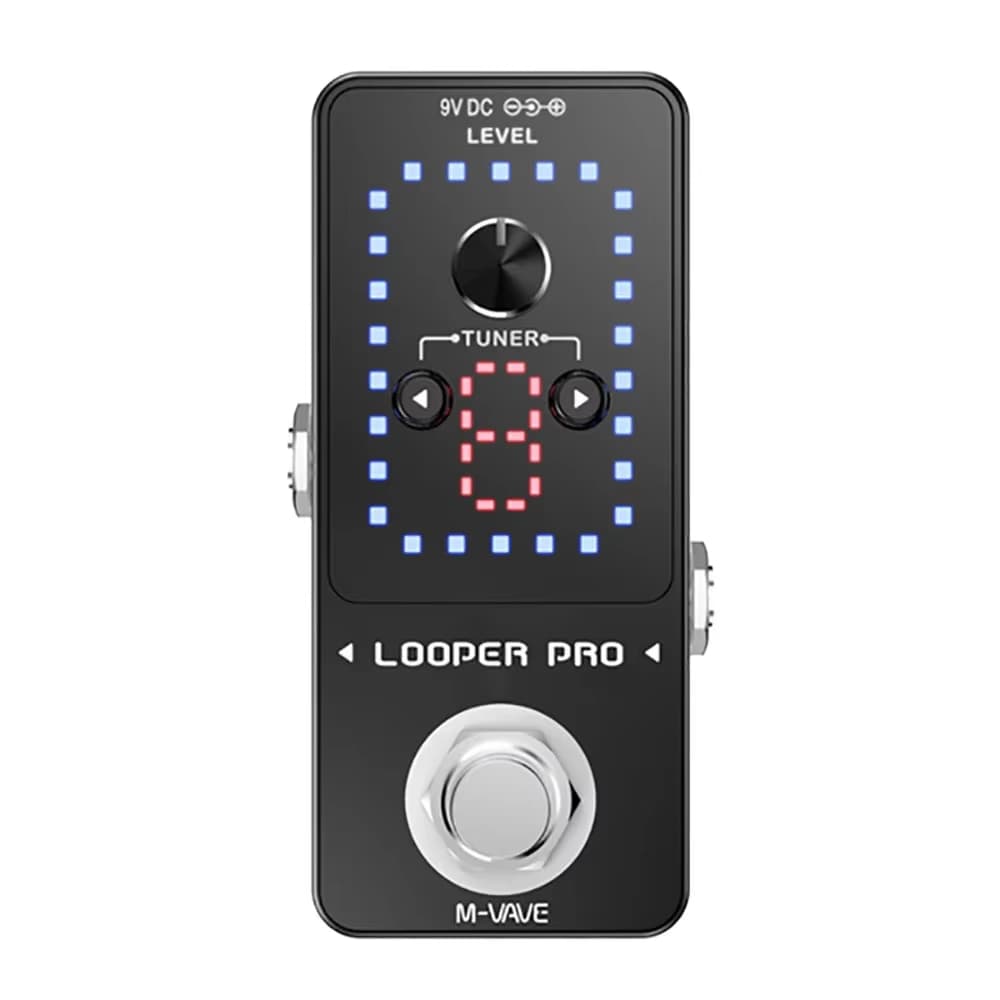 M-VAVE Looper Pro Pedal de efeitos para guitarra elétrica Looper Instrumentos elétricos Pedal de efeitos universal