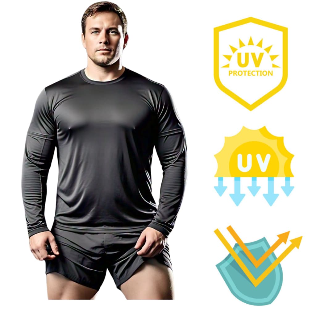 Camisa Plus Size Masculina Proteção Solar UV50+ Segunda Pele Térmica XG G1 G2 G3