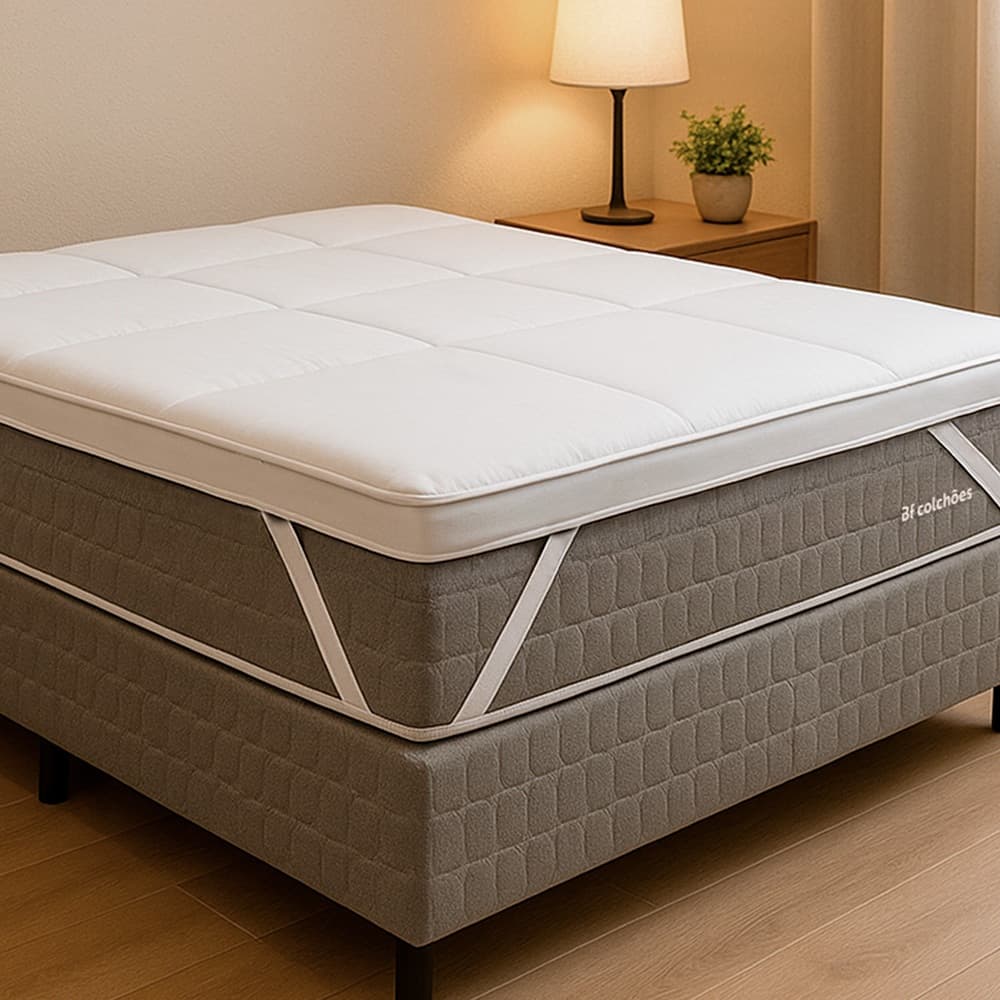 Pillow Top Manta Premium King Ultra Macio de Fibra Siliconada Antialérgico BF Colchões
