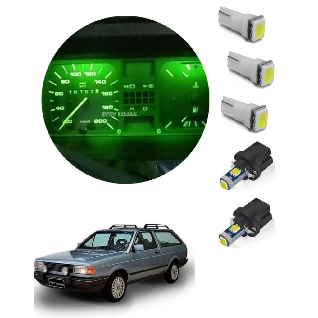 LAMPADA LED PAINEL + AR VW VOLKS VOYAGE GOL PASSAT QUADRADO