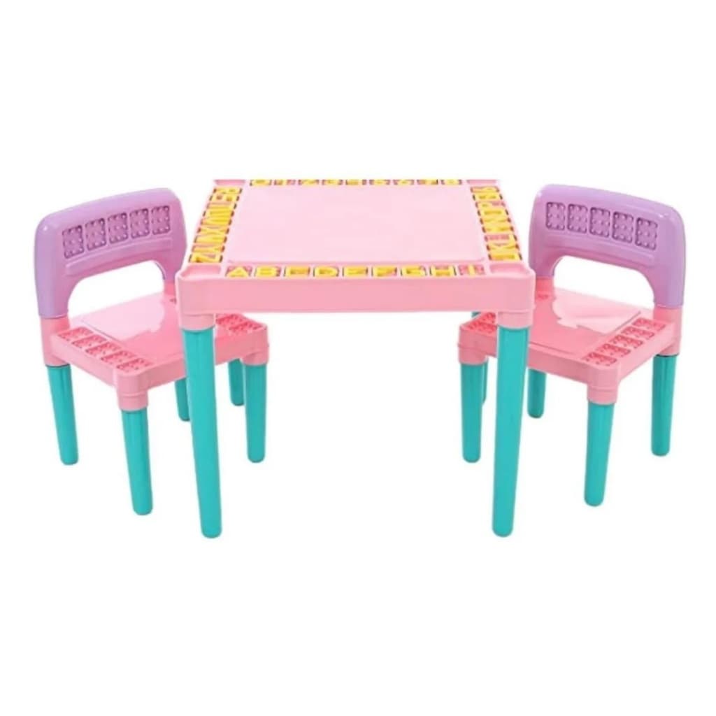 Mesinha Mesa Didática Infantil 2 Cadeiras Tritec - Feminina