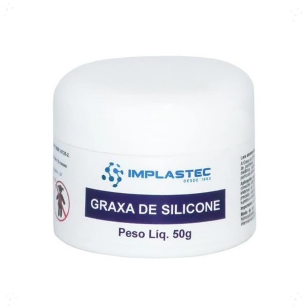 Graxa de Silicone 50g Pasta Lubrificante Vedação Elétrica Borracha Plástico Conectores Eletroeletrônicos