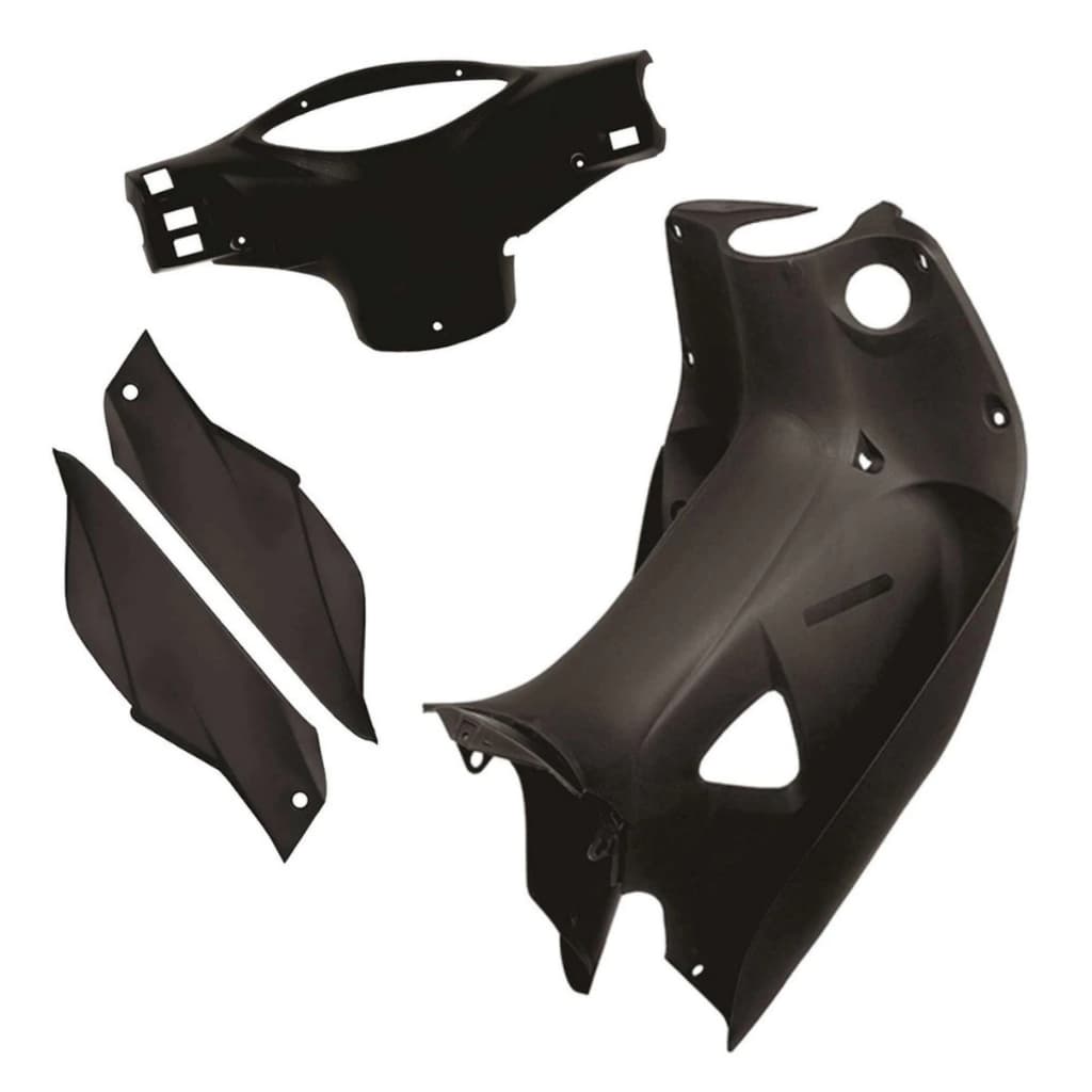 Kit Carenagem Biz 125 Protetor Pernas Capa Painel Subtampa Preto 2006 2007 2008 09 2010 Mod Original
