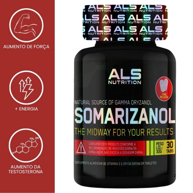 Somarizanol Hipertrofia Muscular 30 Doses + Força