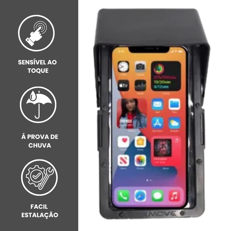 Suporte Celular Impermeável Moto Box Move