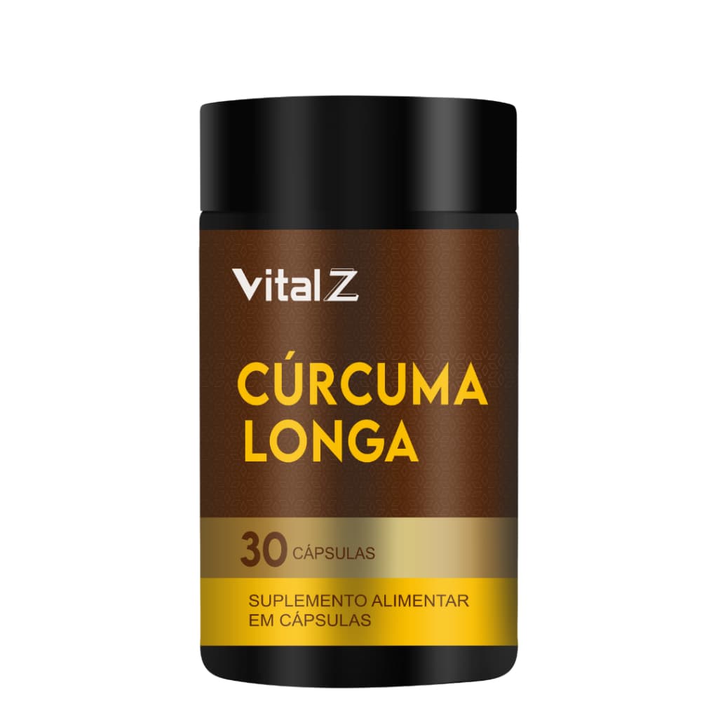 Cúrcuma Longa |  Suplemento Alimentar Natural |  30 Cápsulas | Vital Z