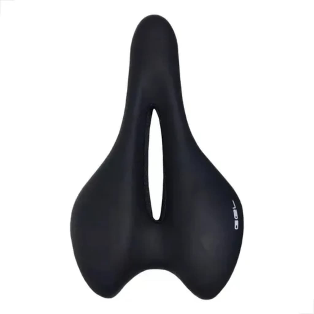Selim Banco Vazado Mtb Speed Gel Preto Premium