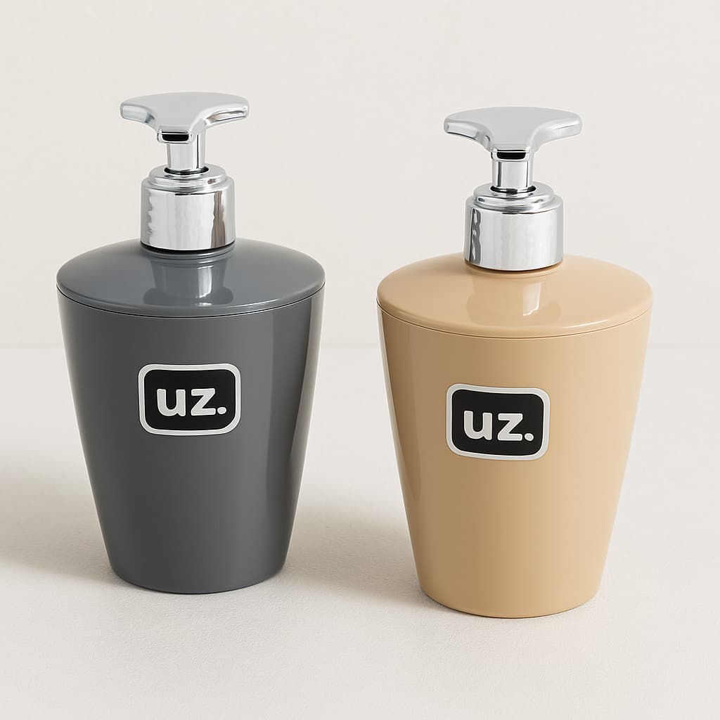 Saboneteira Líquida UZ 350ml  Dispenser de Sabonete Líquido para Banheiro Moderno e Cozinha