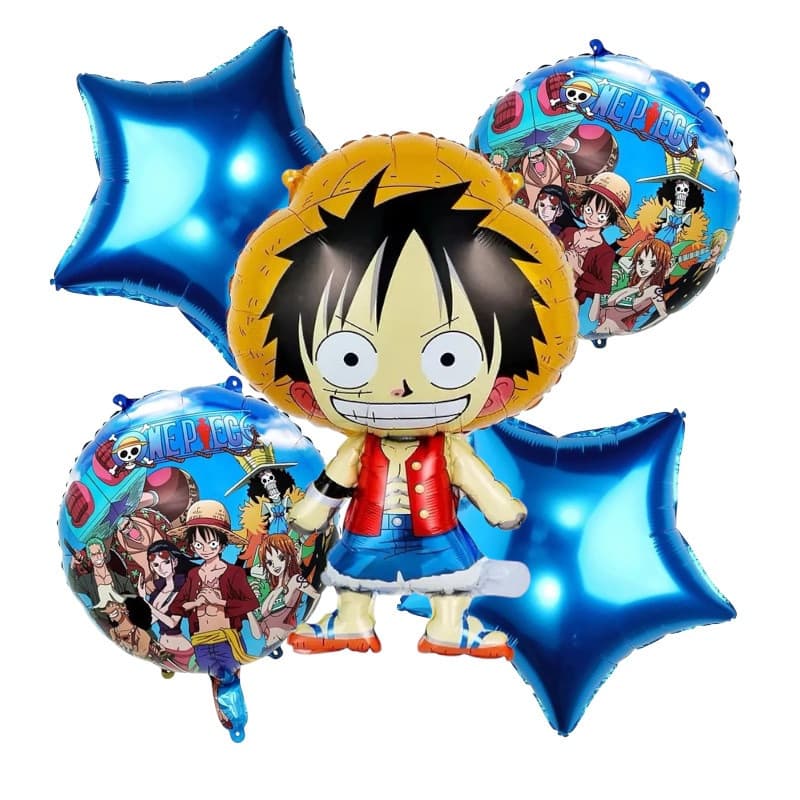 kit 5 pçs Balão ONE-PIECE Festa Decoração Luffy De Aniversário Decorações Pirata