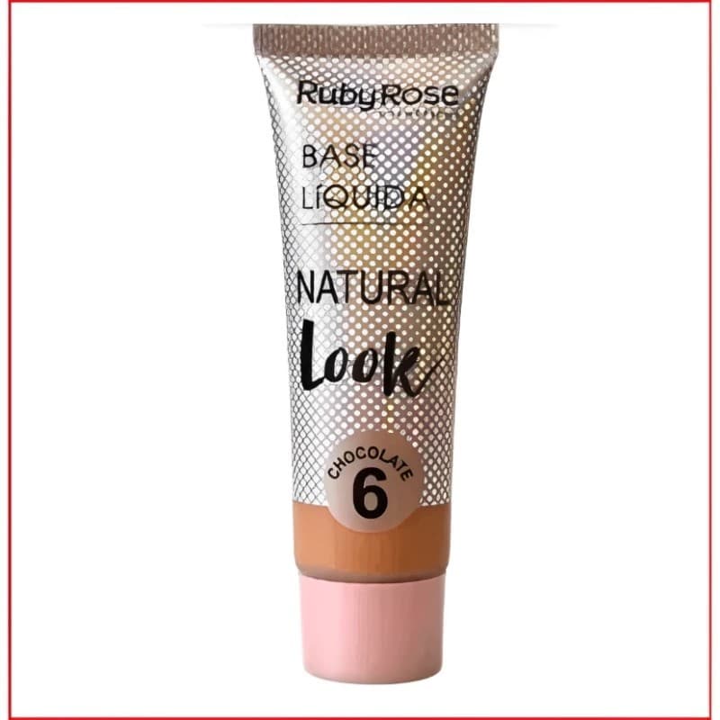 KIT 2 PEÇAS - Base Líquida Natural Look - Ruby Rose 29ML CHOCOLATE TON 6