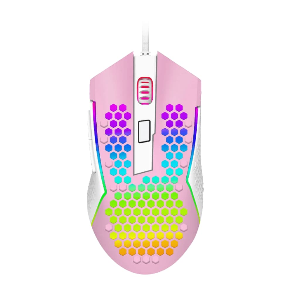 Mouse Reaping Elite Rgb Rosa Com Branco