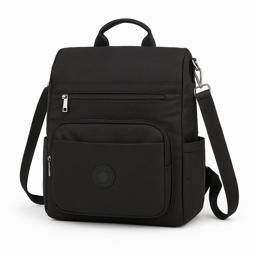 Mochila Bolsa Feminina Preta Alça Reforçada Impermeável