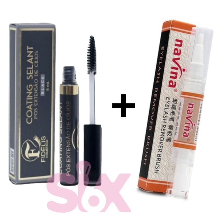 Caneta Navina Gel Removedor De Cola + Selante Pós Extensão De Cílios Fio Lash