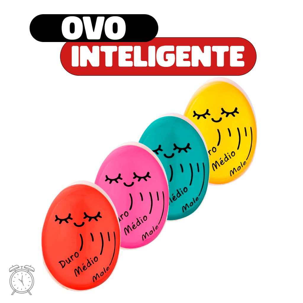 Timer de Ovo Inteligente – Cozimento no Ponto Certo: Mole, Médio ou Duro