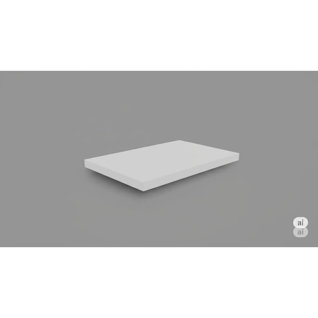 Prateleira Tampo 100x40 MDF 15mm Branco Sem Suportes
