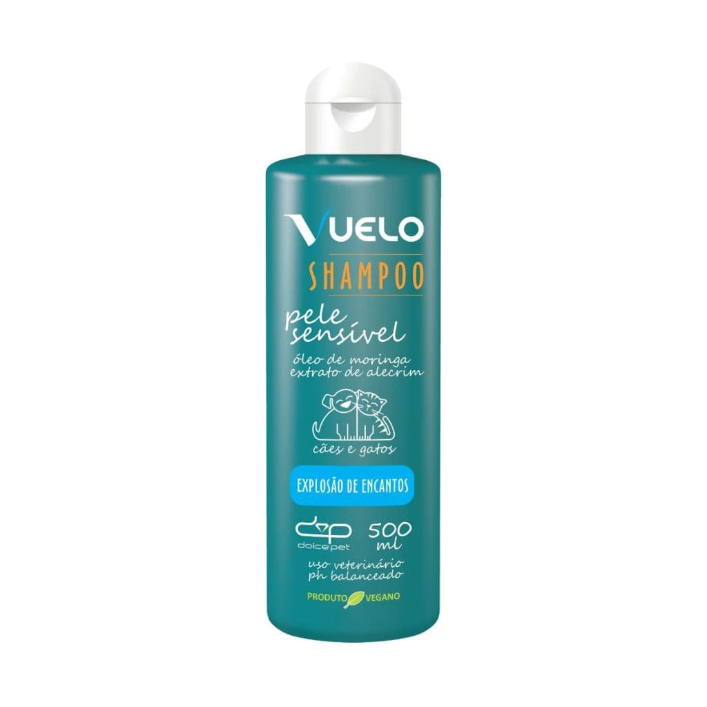 Shampoo Pele Sensível Explosão de Encantos Vuelo Dolce Pet Cães e Gatos - 500 ml