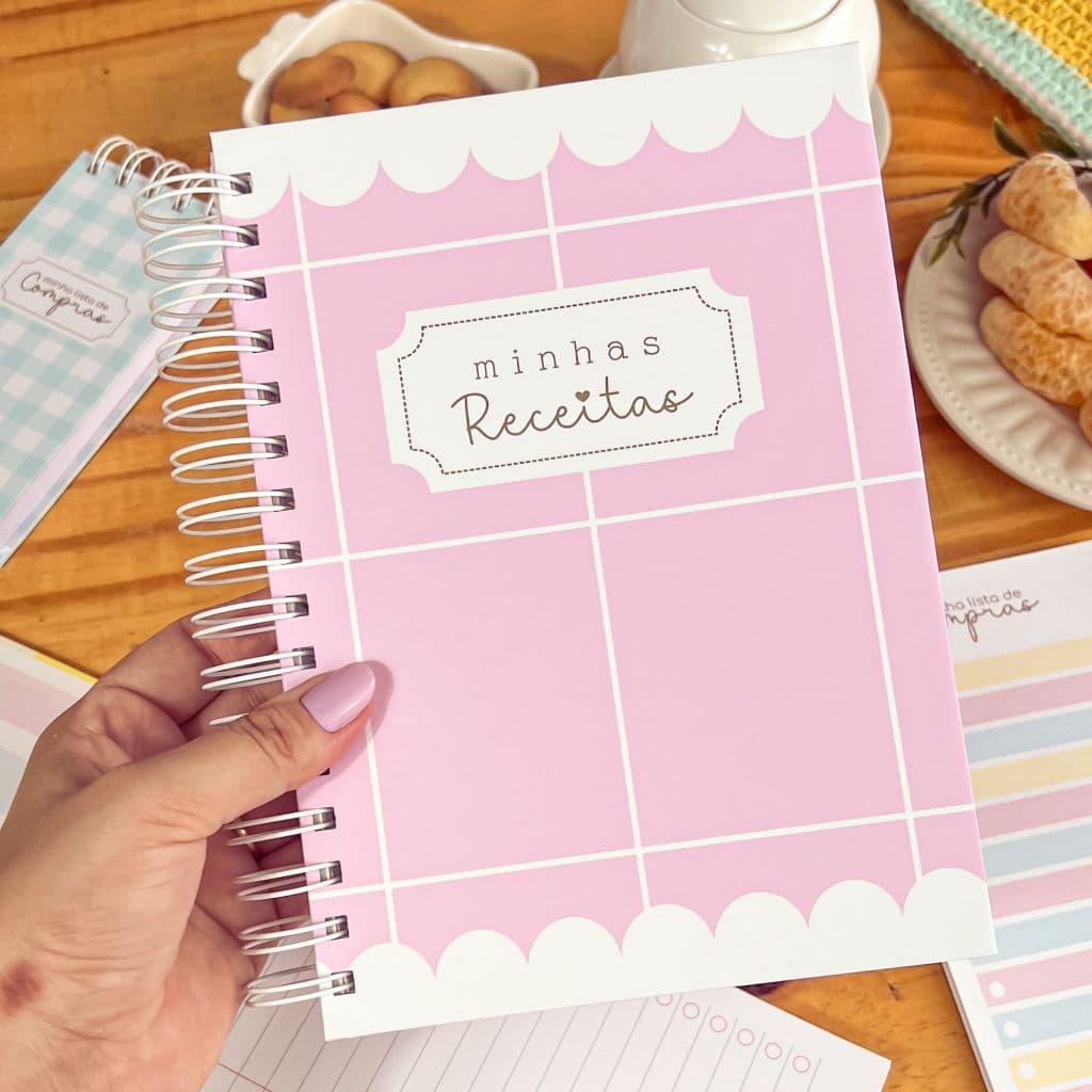 Caderno de Receitas Personalizado com Nome - A5