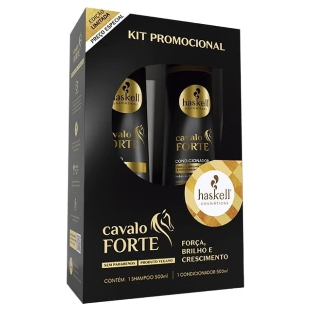 Kit Haskell Cavalo Forte Shampoo + condicionador 500ml