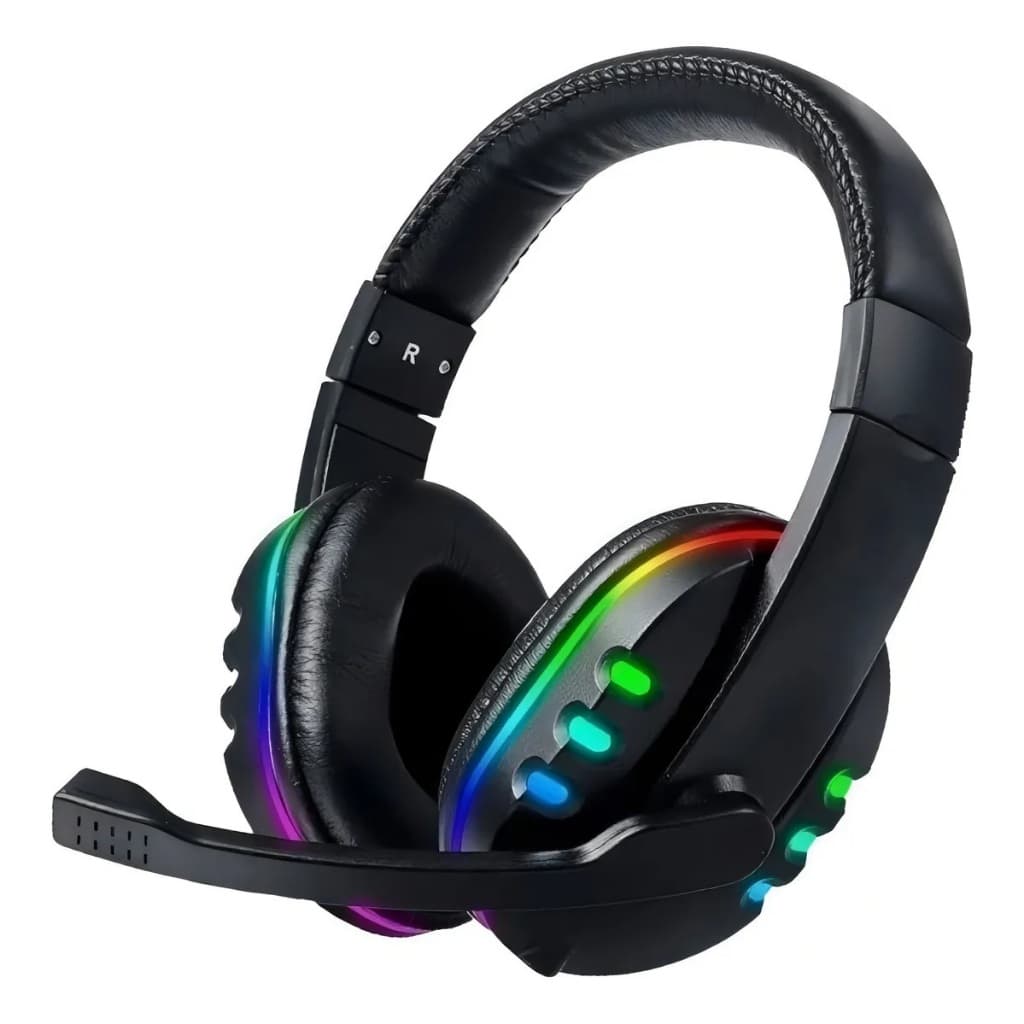 Fone De Ouvido Gamer Headset com LED Ps4 PC Xbox One Series S P2 USB RCA