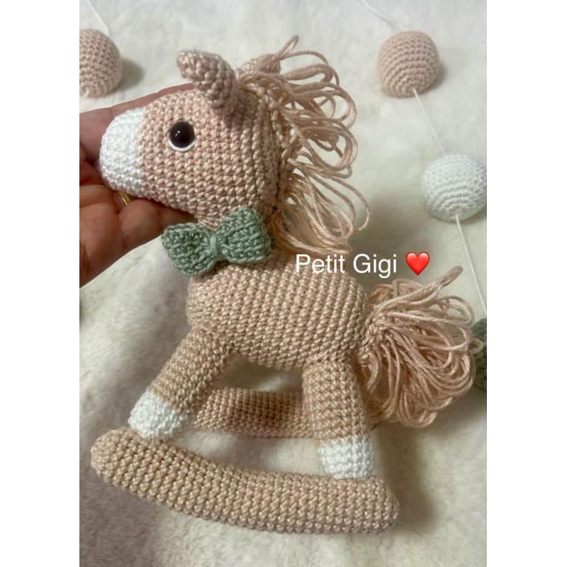 M贸bile Cavalo Balancinho 2 Amigurumi (monte seu m贸bile )