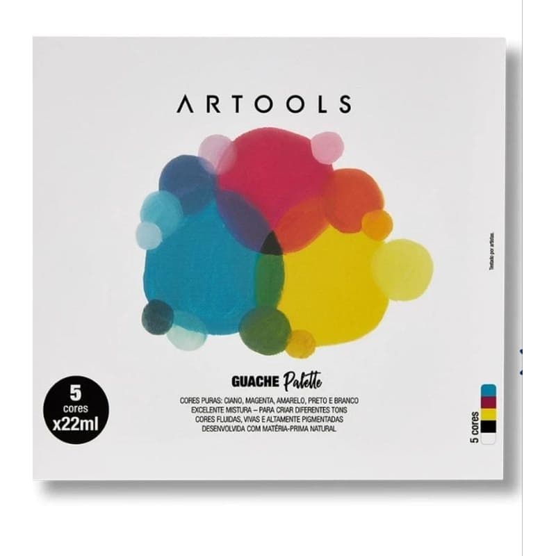 Guache Artools - set básico 5 cores