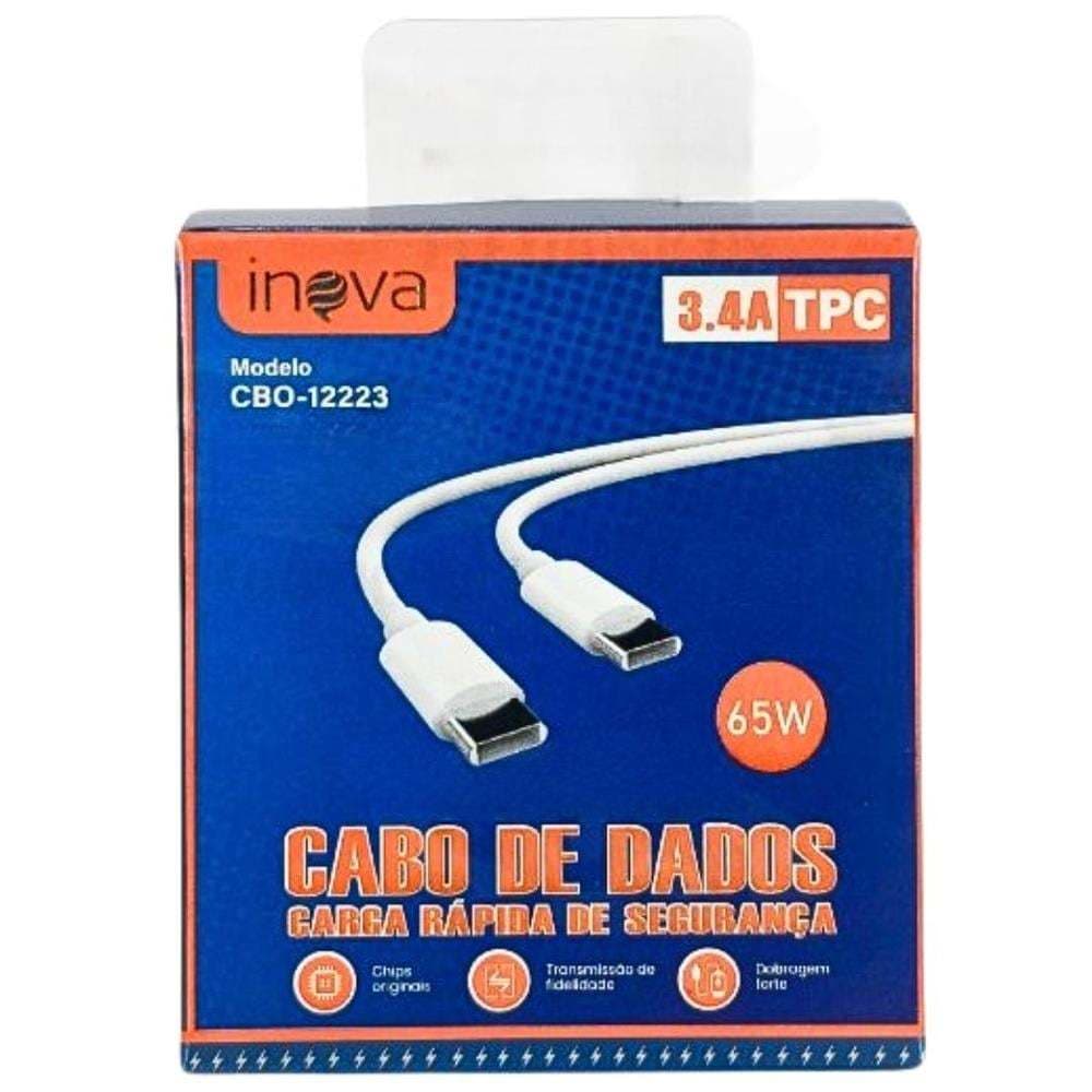Cabo Tipo-C USB-C 65W 1 Metro Inova