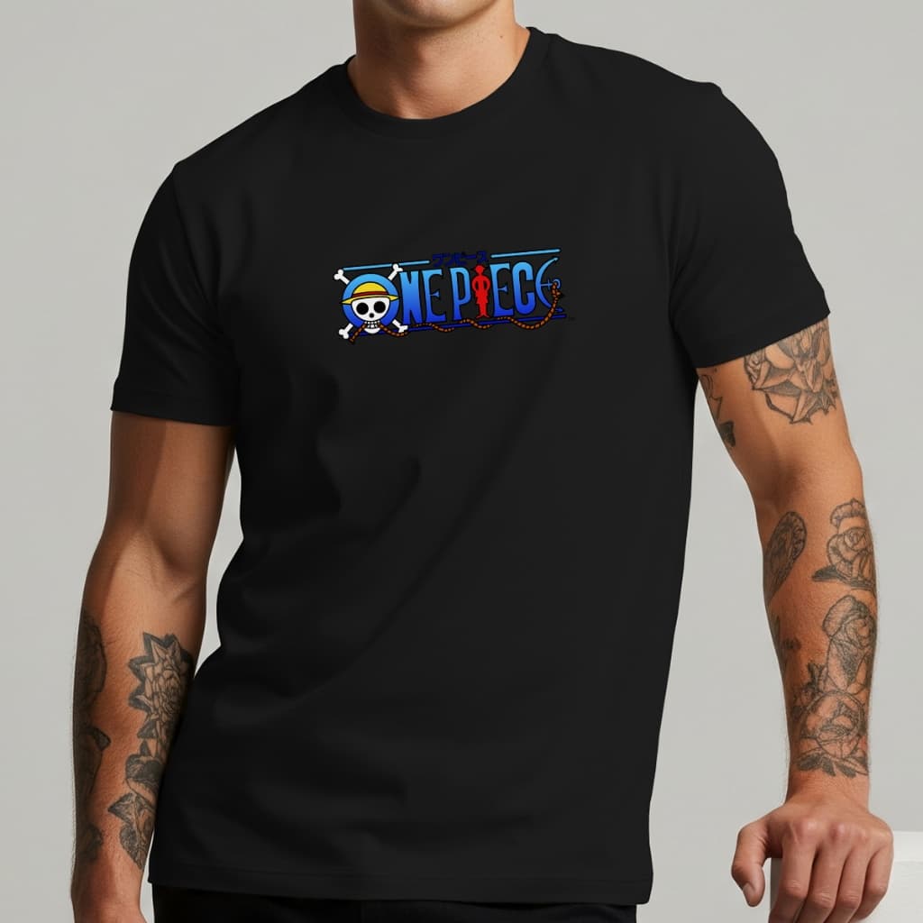 Camiseta Masculina One Piece Luffy 100% Algodão Estampa Anime Casual Estilosa