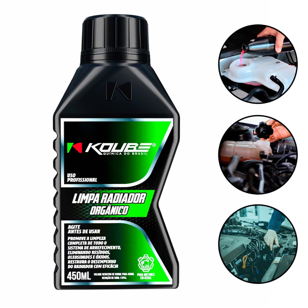 Limpa Radiadores Orgânico limpeza profunda Automotivo Koube