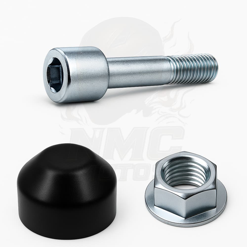 Parafuso fixar guidon + capa + porca - pop 100 / 110