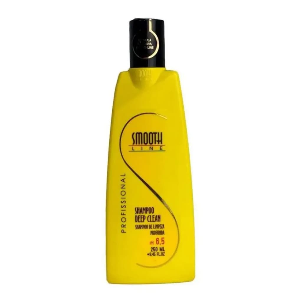 Shampoo Reconstrutor Smooth Line 250ml | Força e Brilho | Cabelos Danificados | Liberado