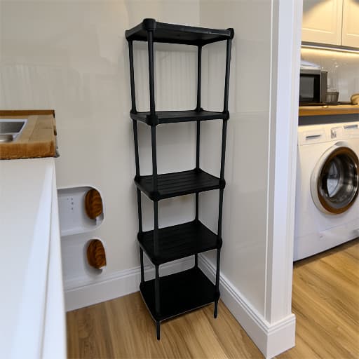Estante modular organizadora PLÁSTICO super resistente PRETA multiuso