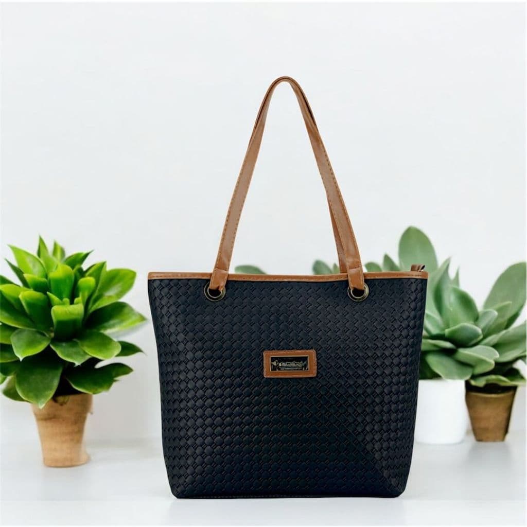 Bolsa Feminina Grande de ombro para trabalho faculdade varias cores com bolso na parte de tras