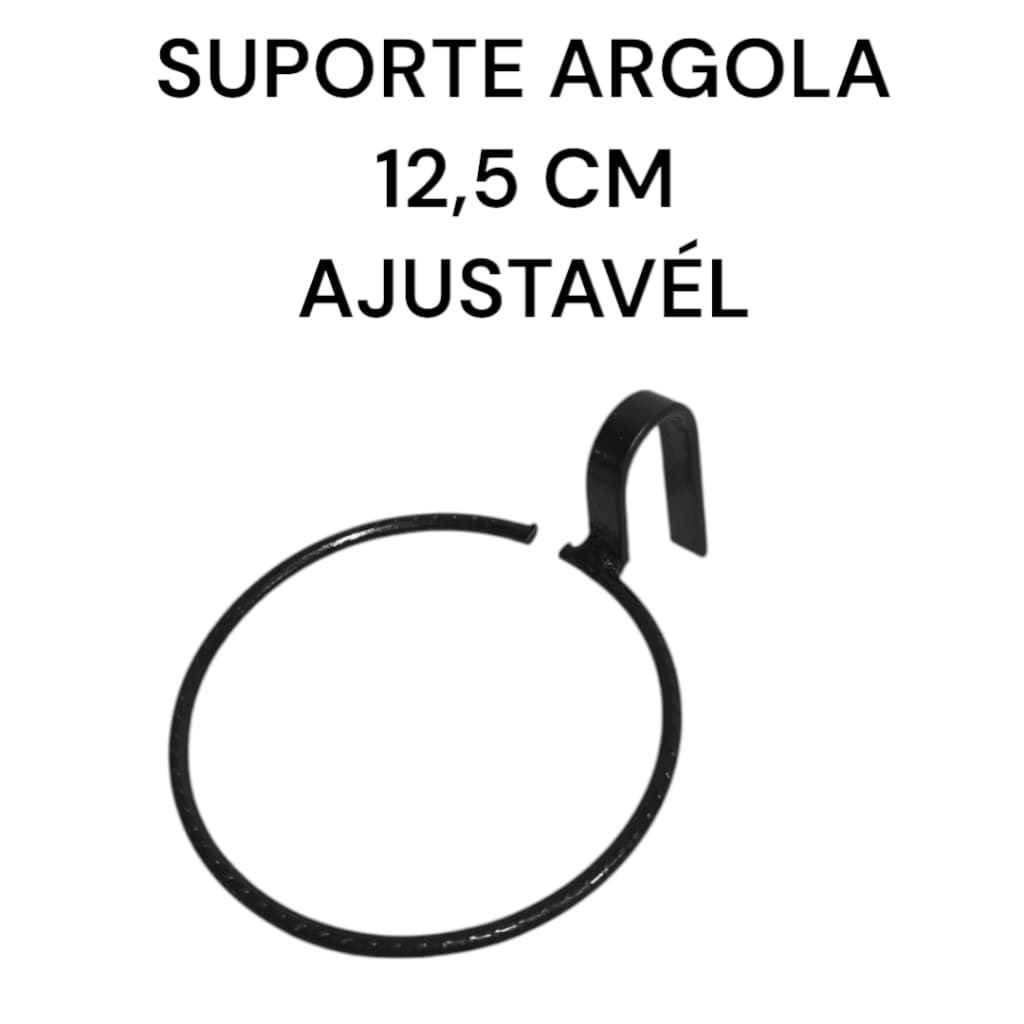 suporte argola vasos palet treliça paineis grades ajustavél 12,5 cm c/16 unidades