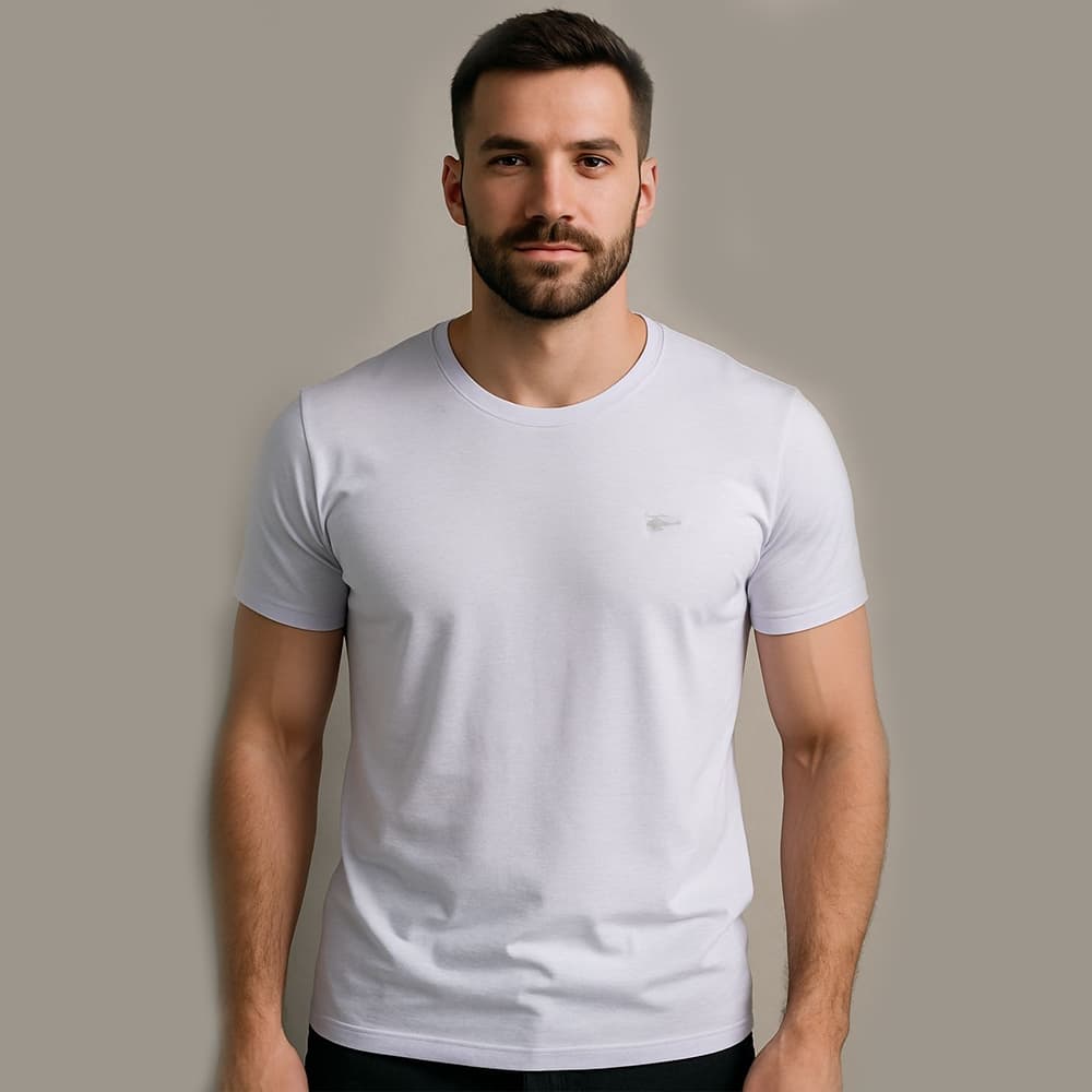 Camiseta Masculina Gola O Básica Sallo Premium