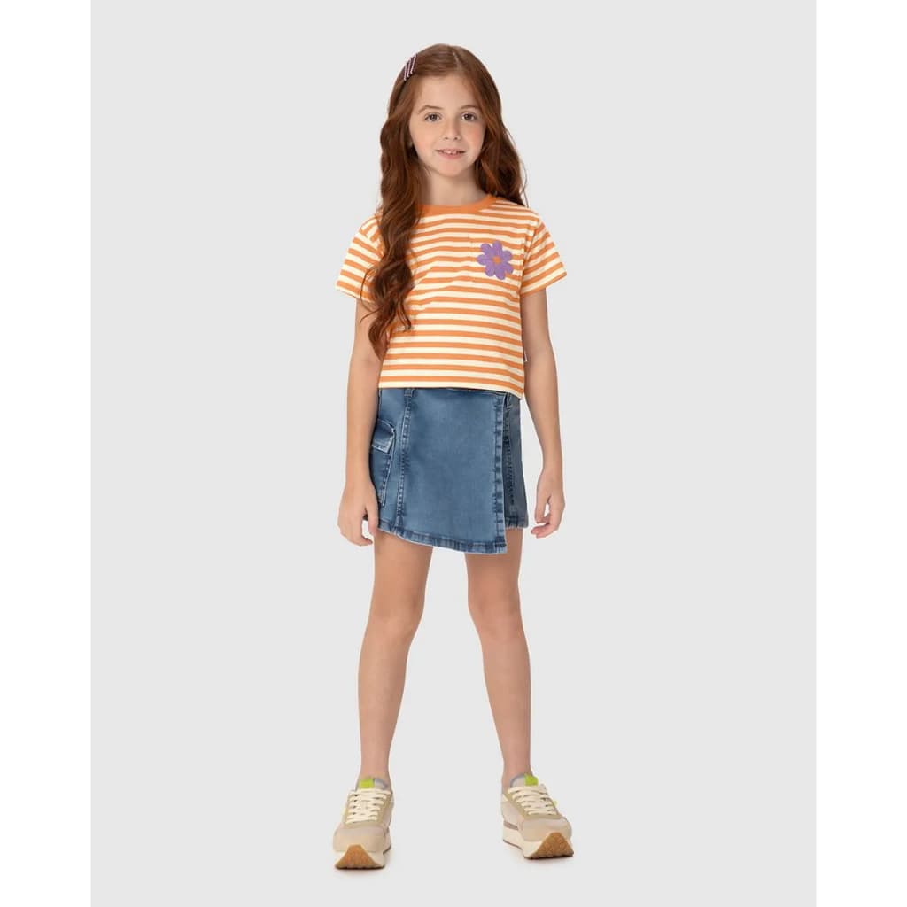 Blusa Infantil Menina – Box Listrada em Algodão | Malwee Kids | Jujube Kids