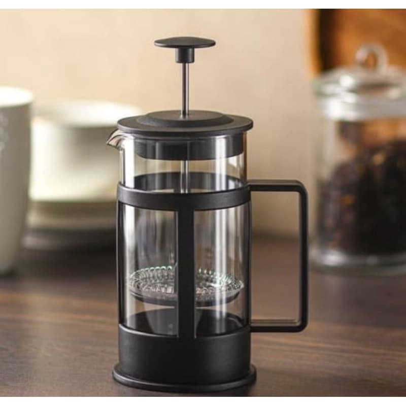 Cafeteira Preta Prensa Francesa De Vidro 600 Ml