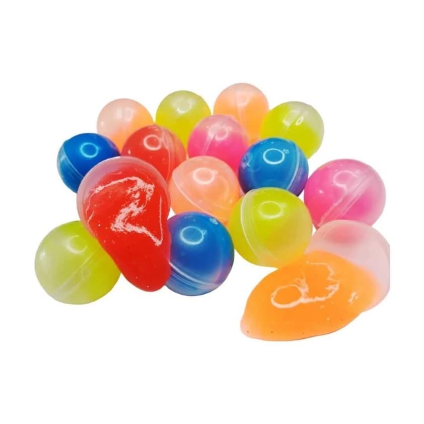 5 Geleca Slime Amoeba Colorida Kit Para Festa Lembrancinha Infantil Aniversario Prenda